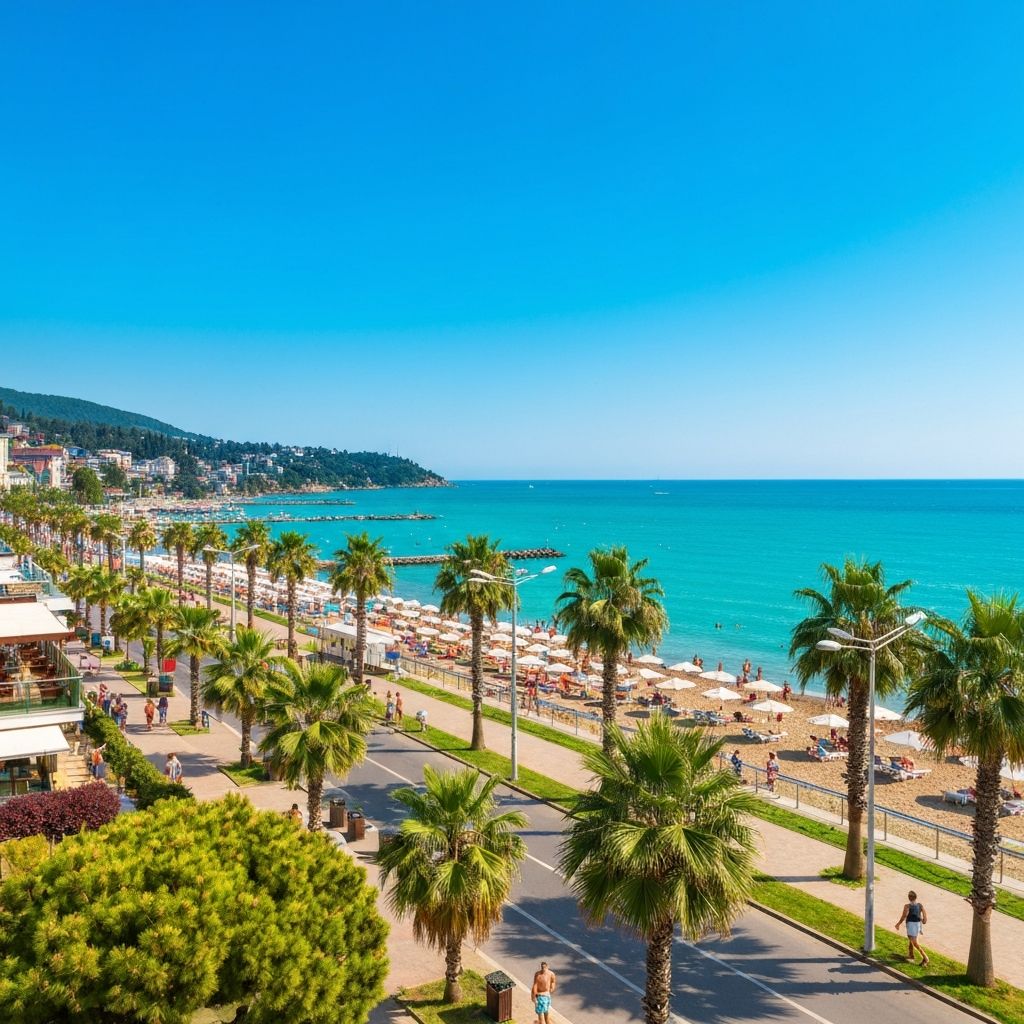 Лето в Грузии - пляжи Батуми и горные пейзажи